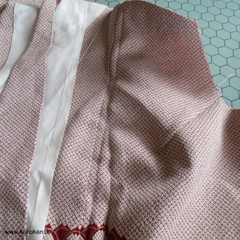 teilaufgetrennter Homongi, Lurex Kiku Jacquard, Nähprojekt