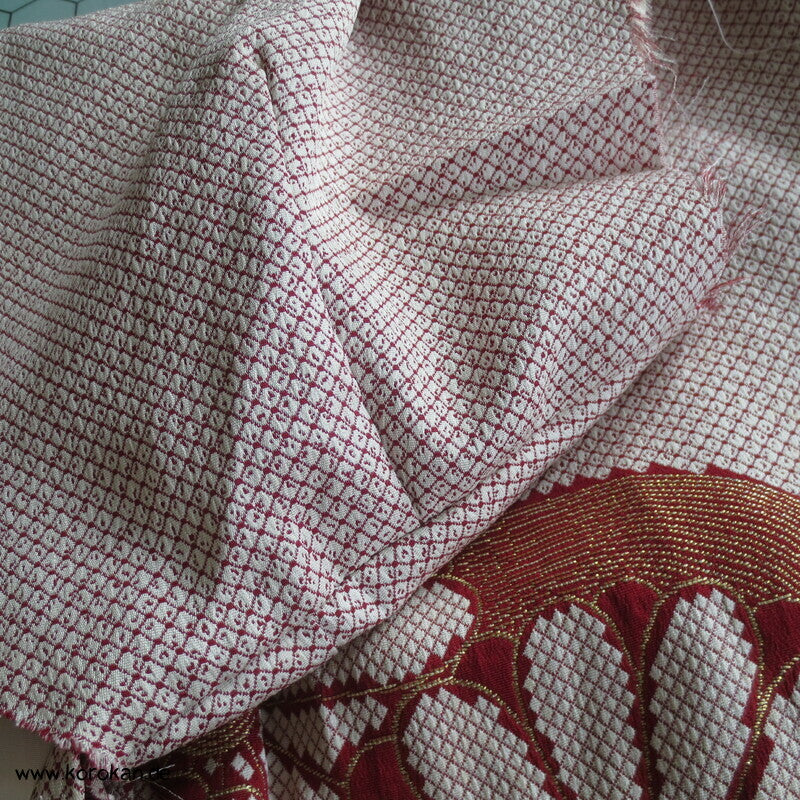 teilaufgetrennter Homongi, Lurex Kiku Jacquard, Nähprojekt