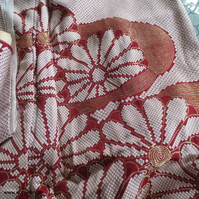 teilaufgetrennter Homongi, Lurex Kiku Jacquard, Nähprojekt