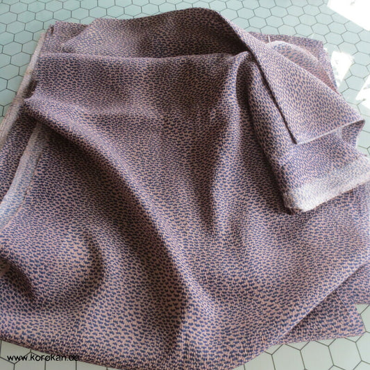 Araihari stark kreppige Haori Kimono Seidenreste, fein gepunktet