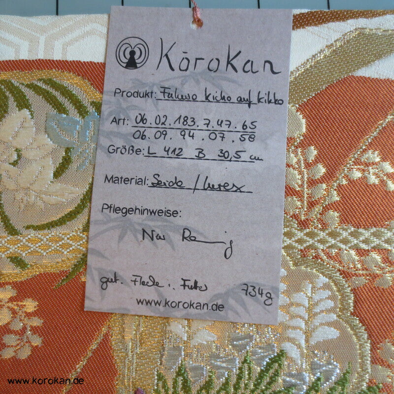 Kicho Brokat Vorhänge auf Kikko Fukuro Obi