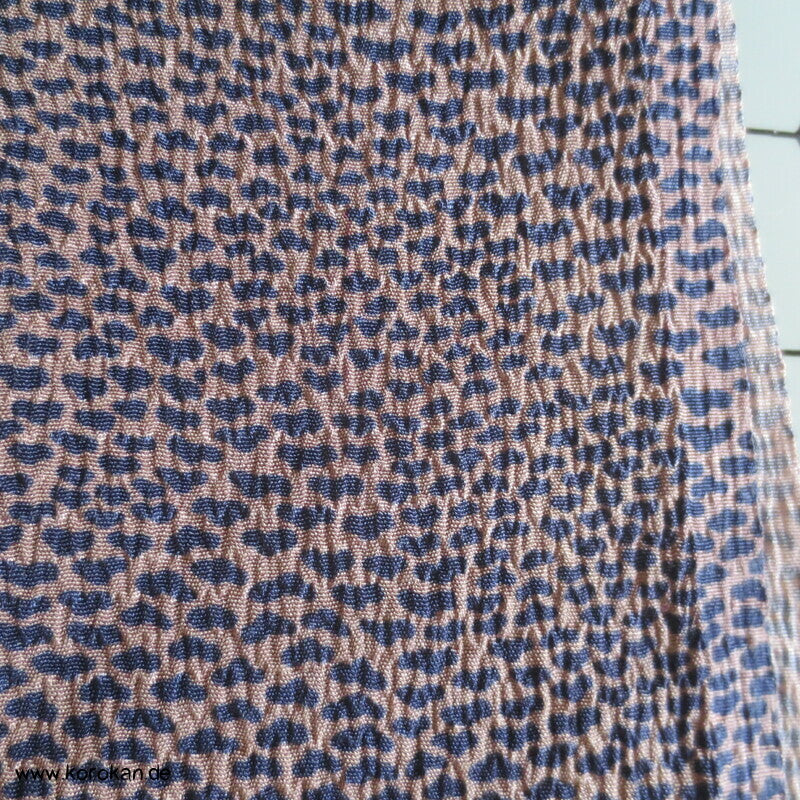 Araihari stark kreppige Haori Kimono Seidenreste, fein gepunktet