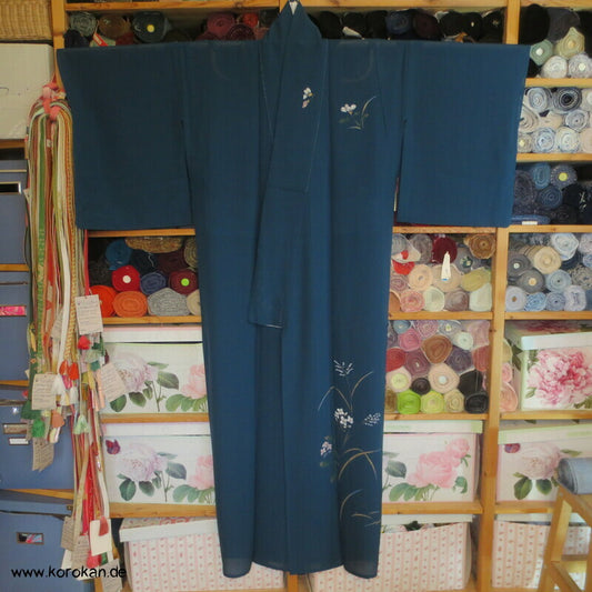handbemalte Rho Seide Hitoe Homongi Kimono