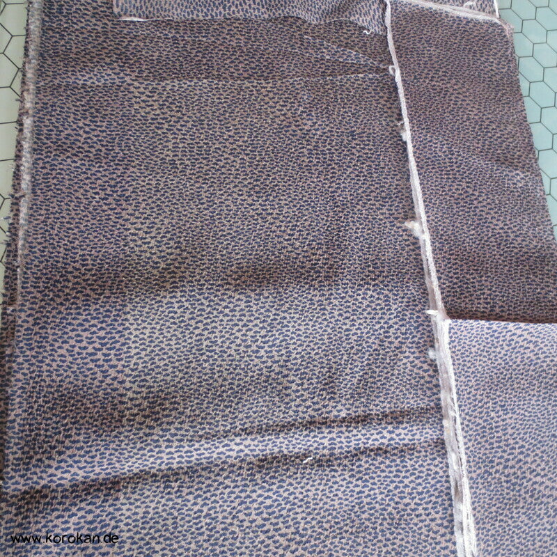 Araihari stark kreppige Haori Kimono Seidenreste, fein gepunktet