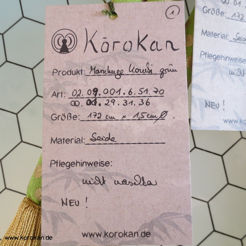 Marukuge - genähter Obijime mit Punkten