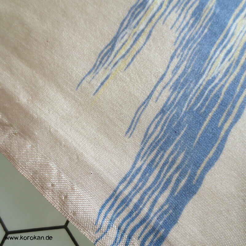 Araihari Haori Kimono Honan Seidenfutterreste, fein gestreift