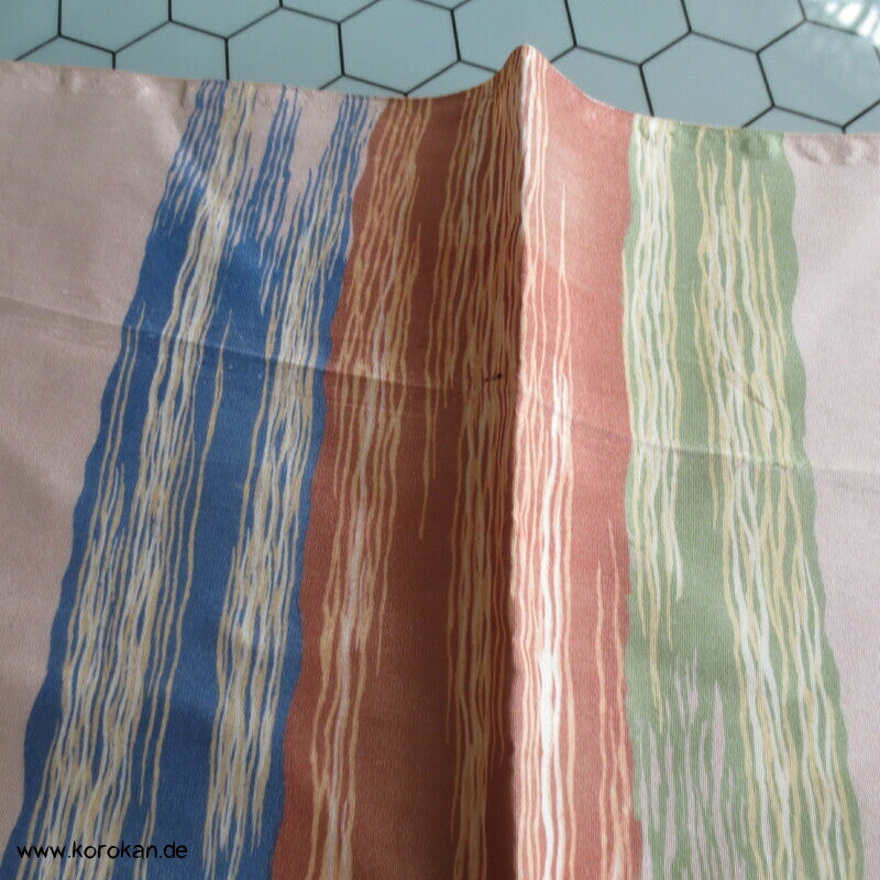 Araihari Haori Kimono Honan Seidenfutterreste, fein gestreift