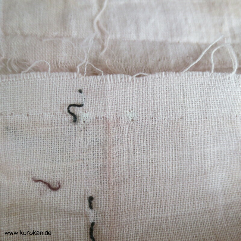 Araihari Kimono Futter Stoff antik Rest