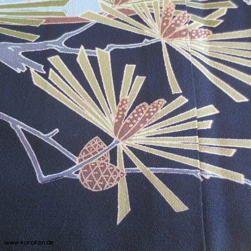 Im Wind hängender Kimono Tomesode