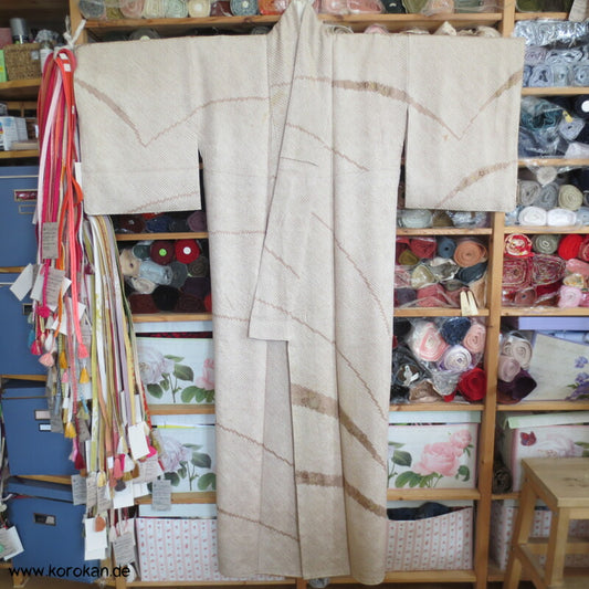 Full Shibori zarte Blütenbänder Homongi Seiden Kimono