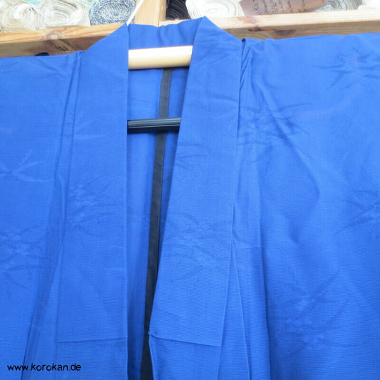 Heavenly Bamboo Rho gewebter blauer Hitoe Kimono