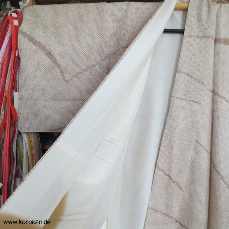 Full Shibori zarte Blütenbänder Homongi Seiden Kimono