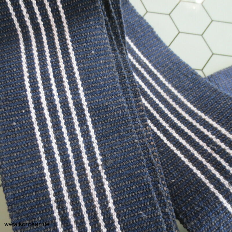 Kaku Obi / Datejime Kimono Gürtel Blau