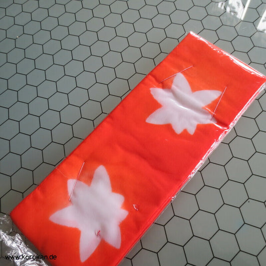 Datejime Kimono Bindeband - orange weiß