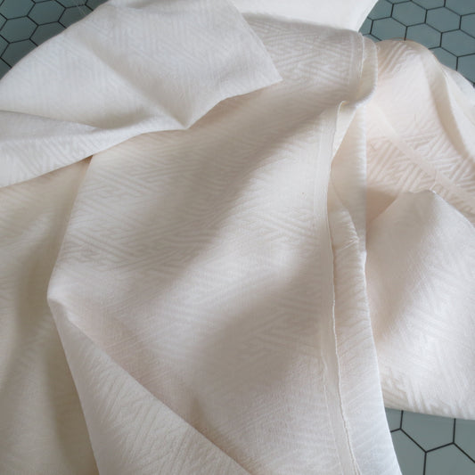 natur Sayagata Rinzu Damast Kimono Seiden Futter Stoff