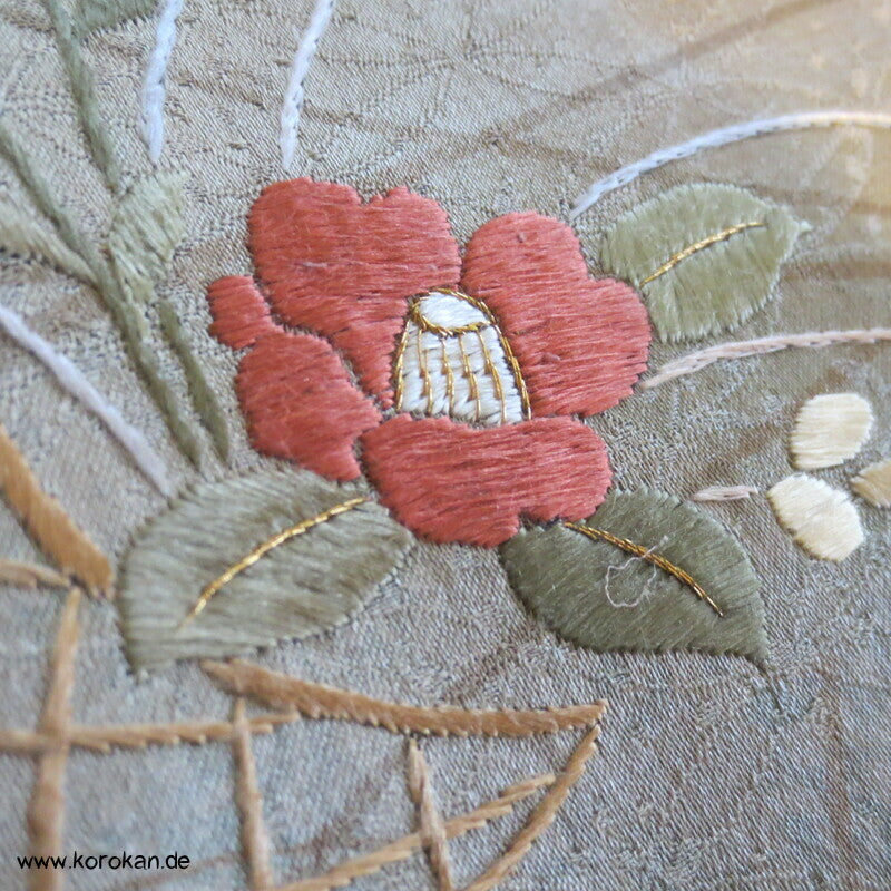gewebtes Shippo Homongi Kimono, Bokashi Farbverlauf, Stickerei