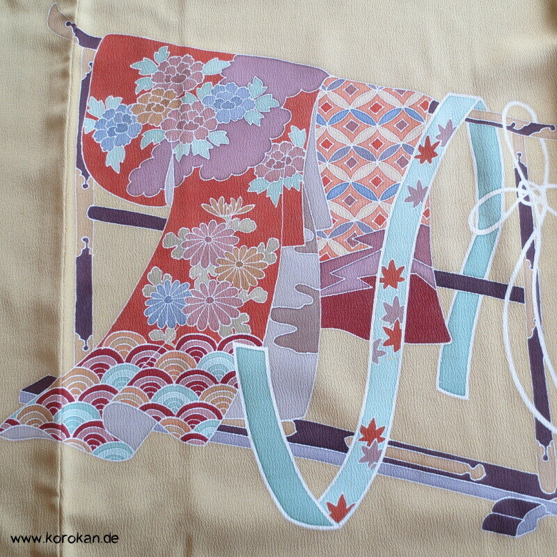 Kicho Kimonohänger auf curry Iro Tomesode Kimono