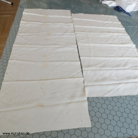 Kimono Seidenrest schlichte natur Honan Seide