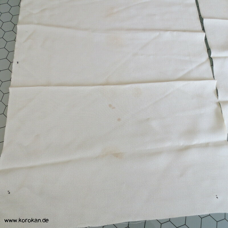 Kimono Seidenrest schlichte natur Honan Seide