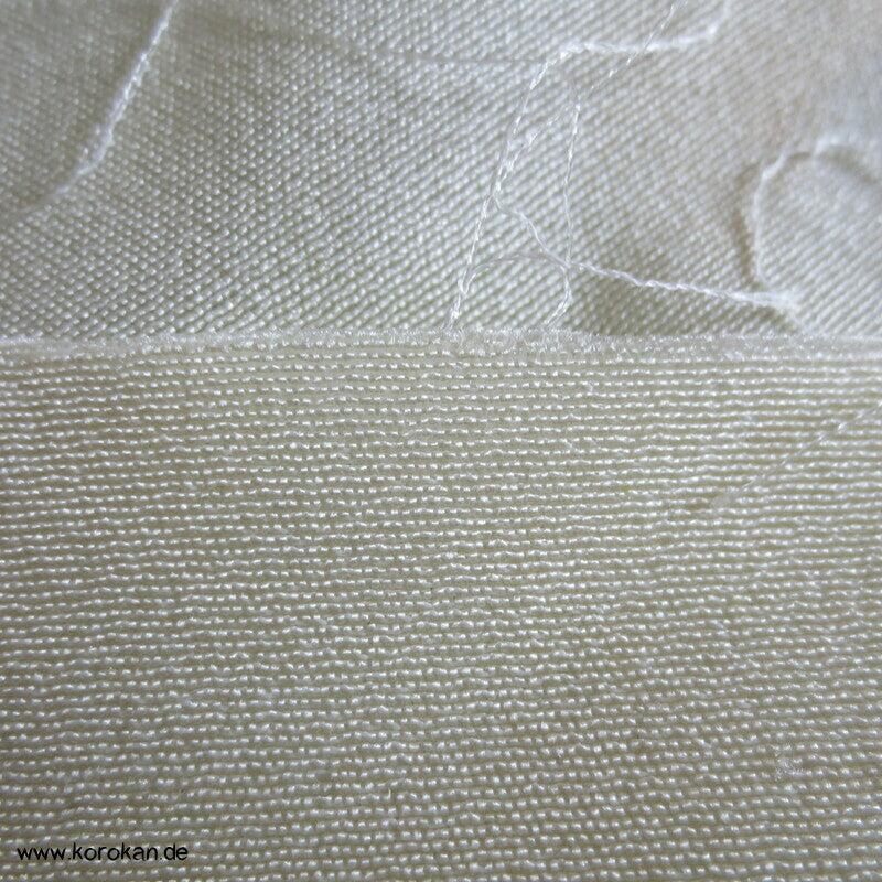 Kimono Seidenrest schlichte natur Honan Seide