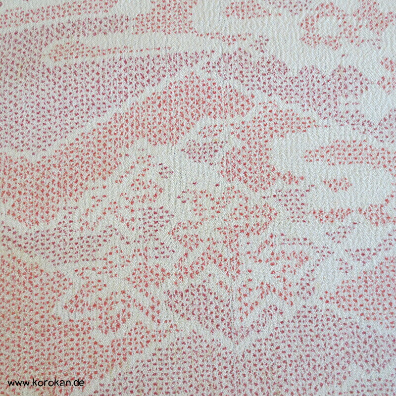 Wolle / Seide Kettkasuri Kreppgewebe Kimono Stoffrolle