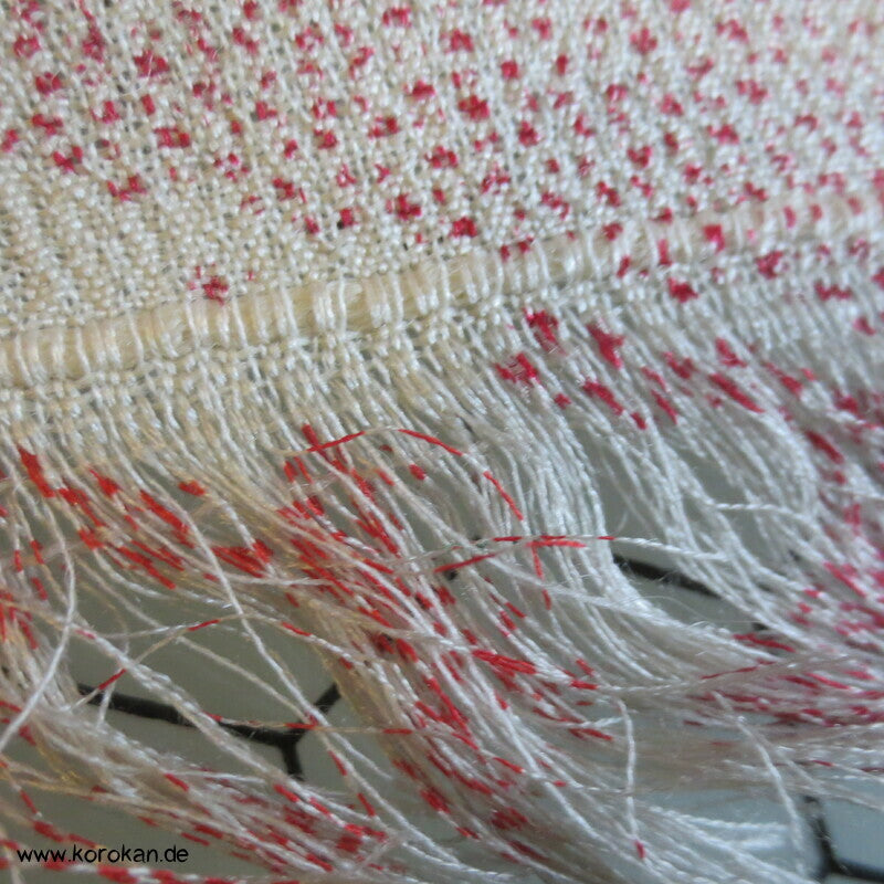 Wolle / Seide Kettkasuri Kreppgewebe Kimono Stoffrolle