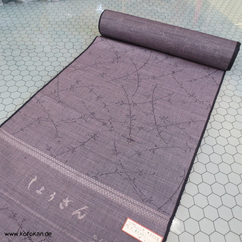 Zweige Jacquard Wolle / Seide / Baumwolle Mischgewebe