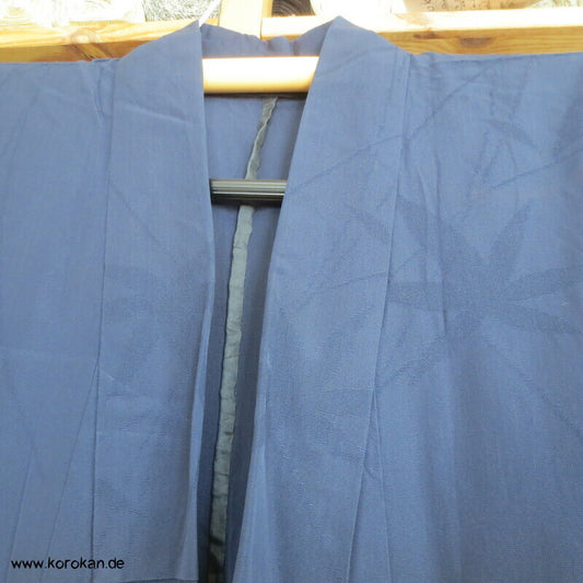 mitternachtsblauer Sha gewebter Kimono