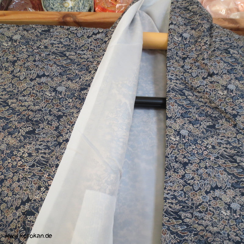 Landschaftsmuster Omeshi Jacquard Komon Kimono