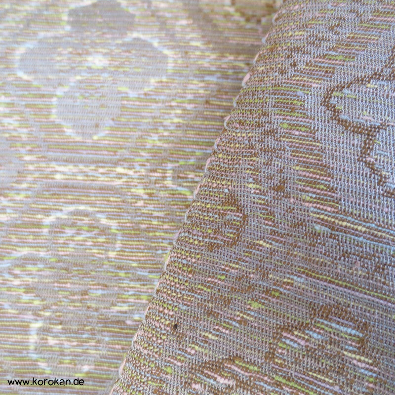 Pastell Kikko Jacquard Seiden Stoff für Kimono