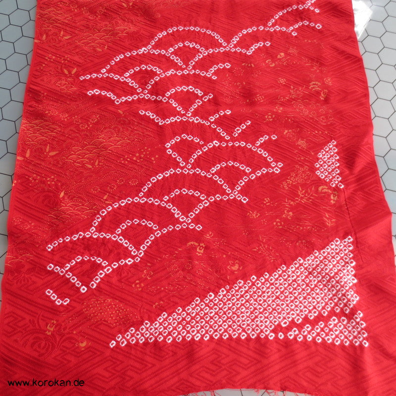Shibori Segaiha Sayagata Seidendamast Stoffrest