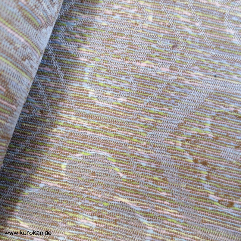 Pastell Kikko Jacquard Seiden Stoff für Kimono