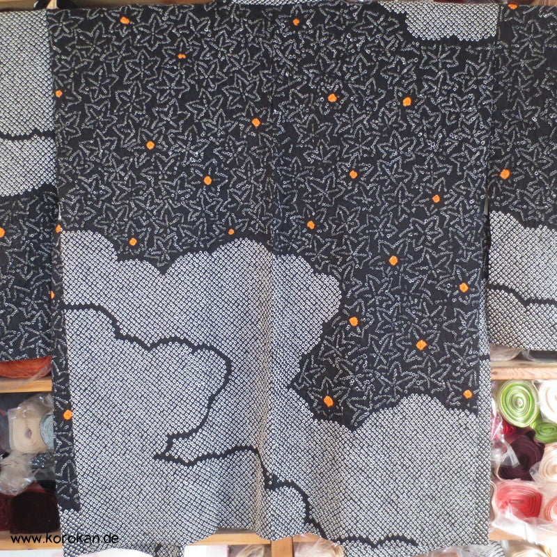 Full Shibori Ahornblattmuster, Wolken Haori Jacke