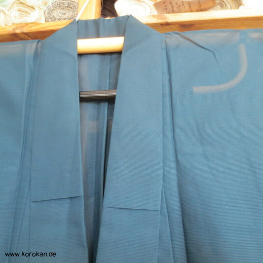 petrolgrüner Hitoe Rho halbtransparenter Japan Kimono