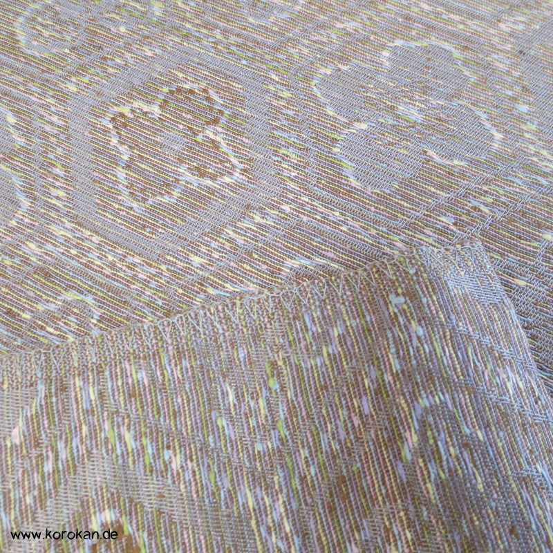 Pastell Kikko Jacquard Seiden Stoff für Kimono