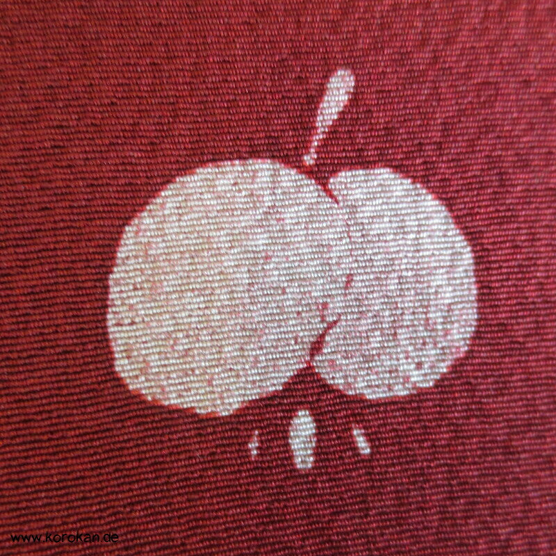 Bambus, Persimmon Kimono Chirimen Crepe Seide