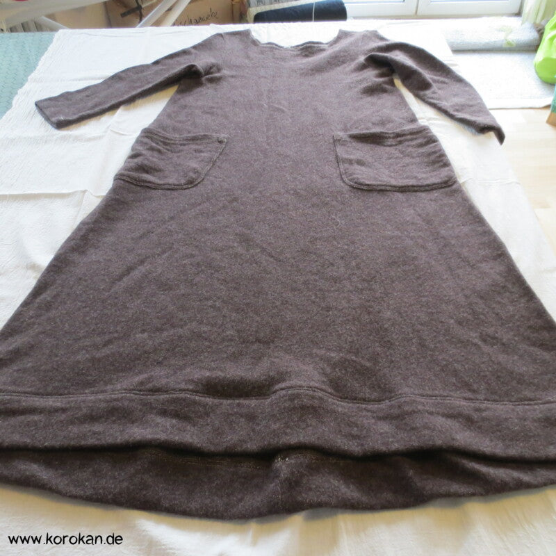 Wolle Baumwolle Sweatkleid A Linien, Gr. S