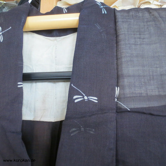 Libellen Hitoe - Kimono halbtransparente Sha Seide