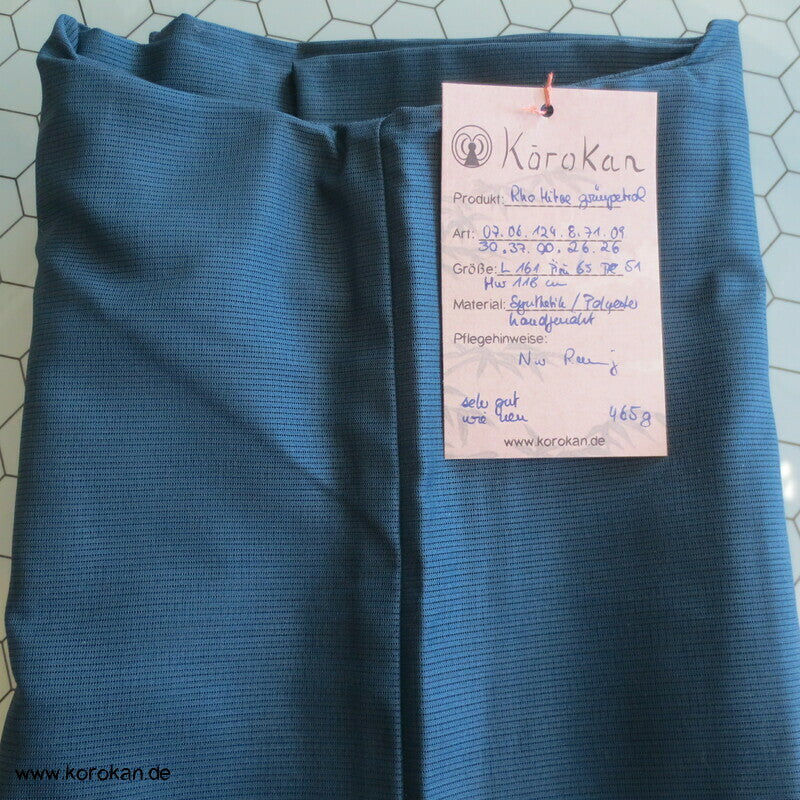 petrolgrüner Hitoe Rho halbtransparenter Japan Kimono