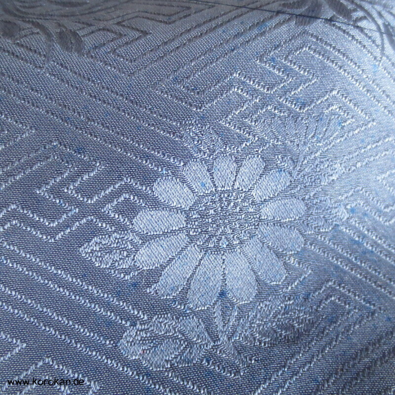 indigoblaue Kimono Seiden Stoffreste Beutel
