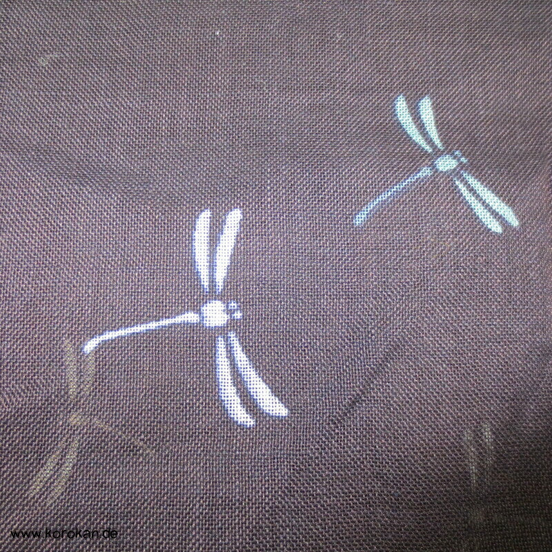 Libellen Hitoe - Kimono halbtransparente Sha Seide