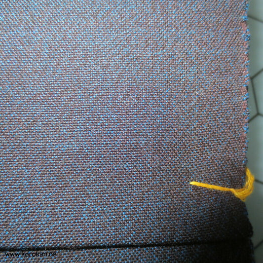 blau schwarze Wolle / Seide Männer Kimono Ensemble Tanmono