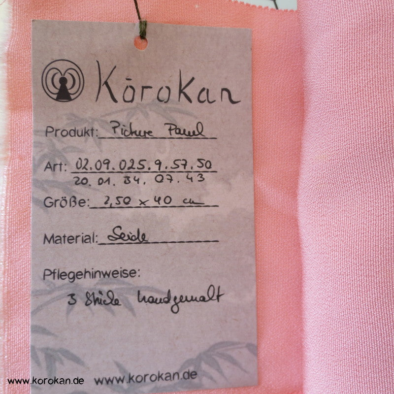 spielende Kinder Bild Panel Seide Stoffrest