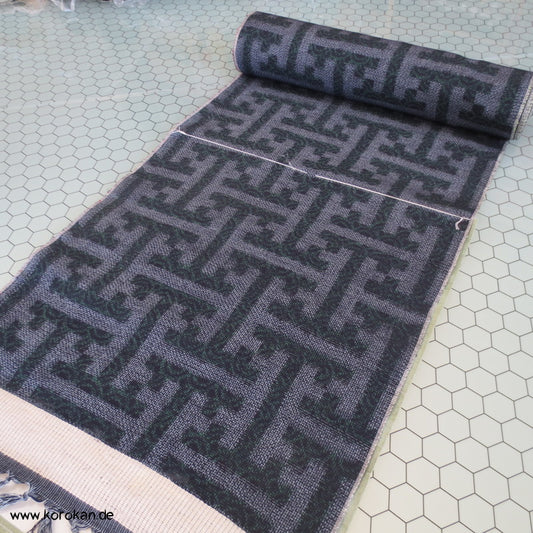 Sayagata Kasuri Tsumugi Kimono Seide