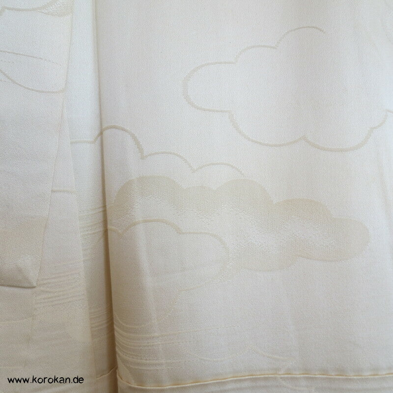 Bambus, Shibori Applikationen, goldbestickt Chu Furisode