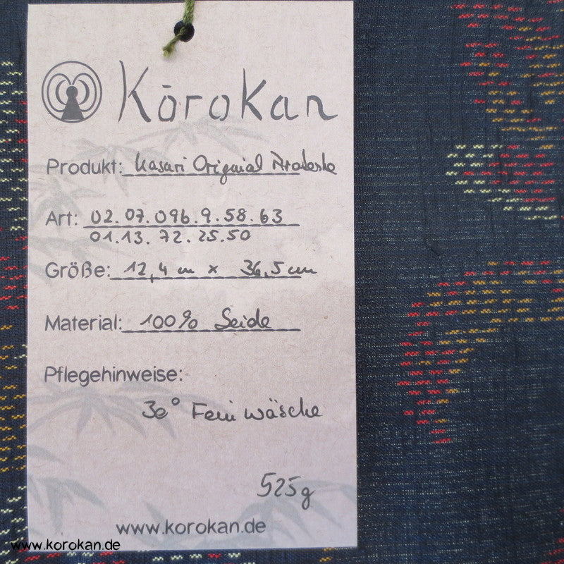 Karakusa Kasuri Arabesken Tanmono Tsumugi Seide