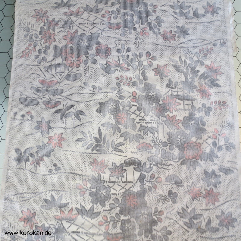 Gartenlandschaft Kasuri Tsumugi Kimono Seide
