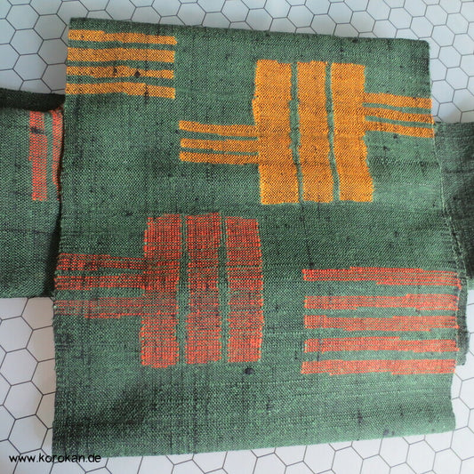 Genjiko Nagoya Obi dicke handgewebte Seide