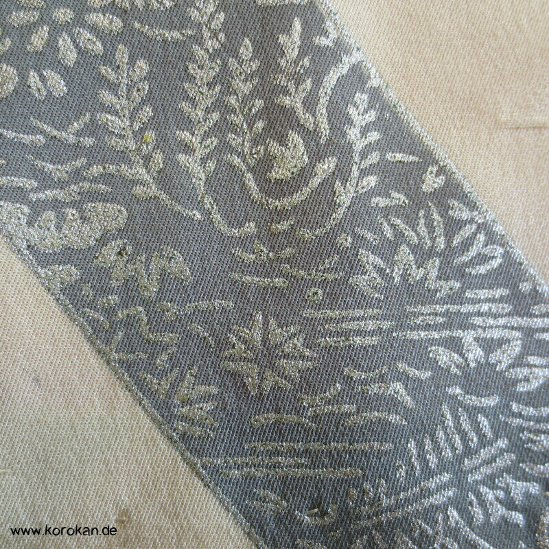Bambus, Shibori Applikationen, goldbestickt Chu Furisode