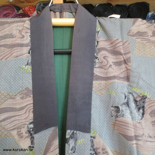 asiatische Schwarzbären Juban Wollmuslin Unterkimono